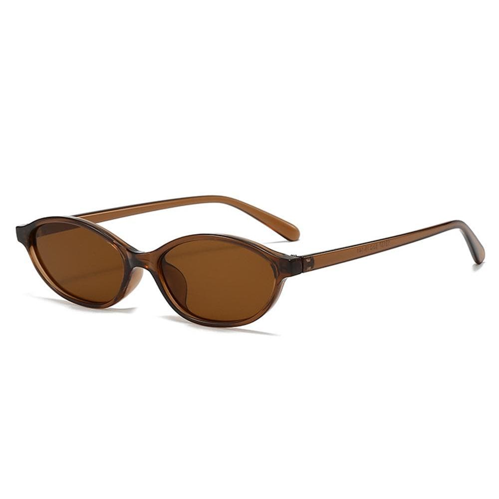Retro Cat Eye Oval Sunglasses Lightweight Trendy 90s Sunnies UV Protection for Women Men