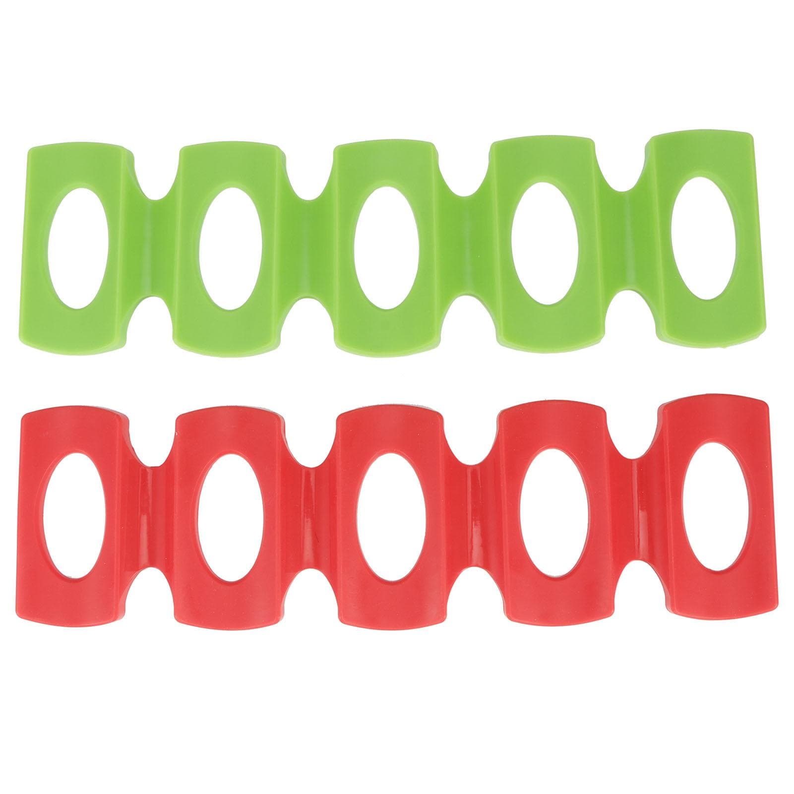 2Pcs Silicone Bottle Stacker for Beer Can Wine Holder Refrigerator Mat Red Green