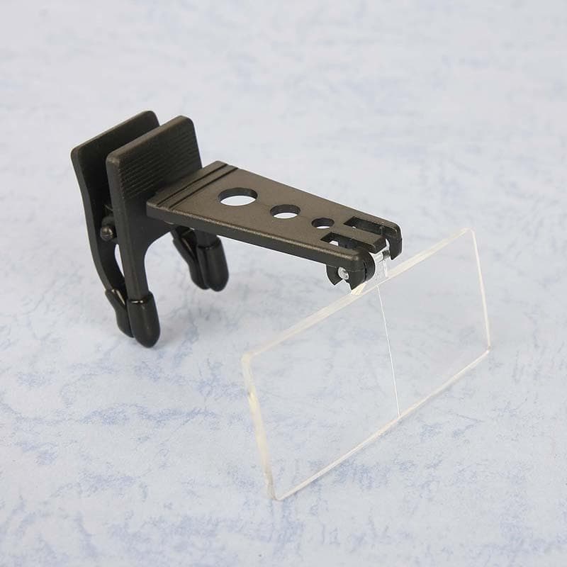 Glasses-Type Magnifying Glass, Wooden Horse-Type Magnifying Glass,Testing Precision Instruments Clip Magnifier