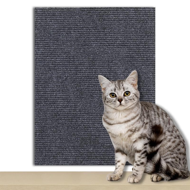 Sofa Protector Sticker: Self-adhesive Fabric Cats Scratch Pad Cut To Size for Furniture & Walls. 60CM*30CM*4MM dark gray