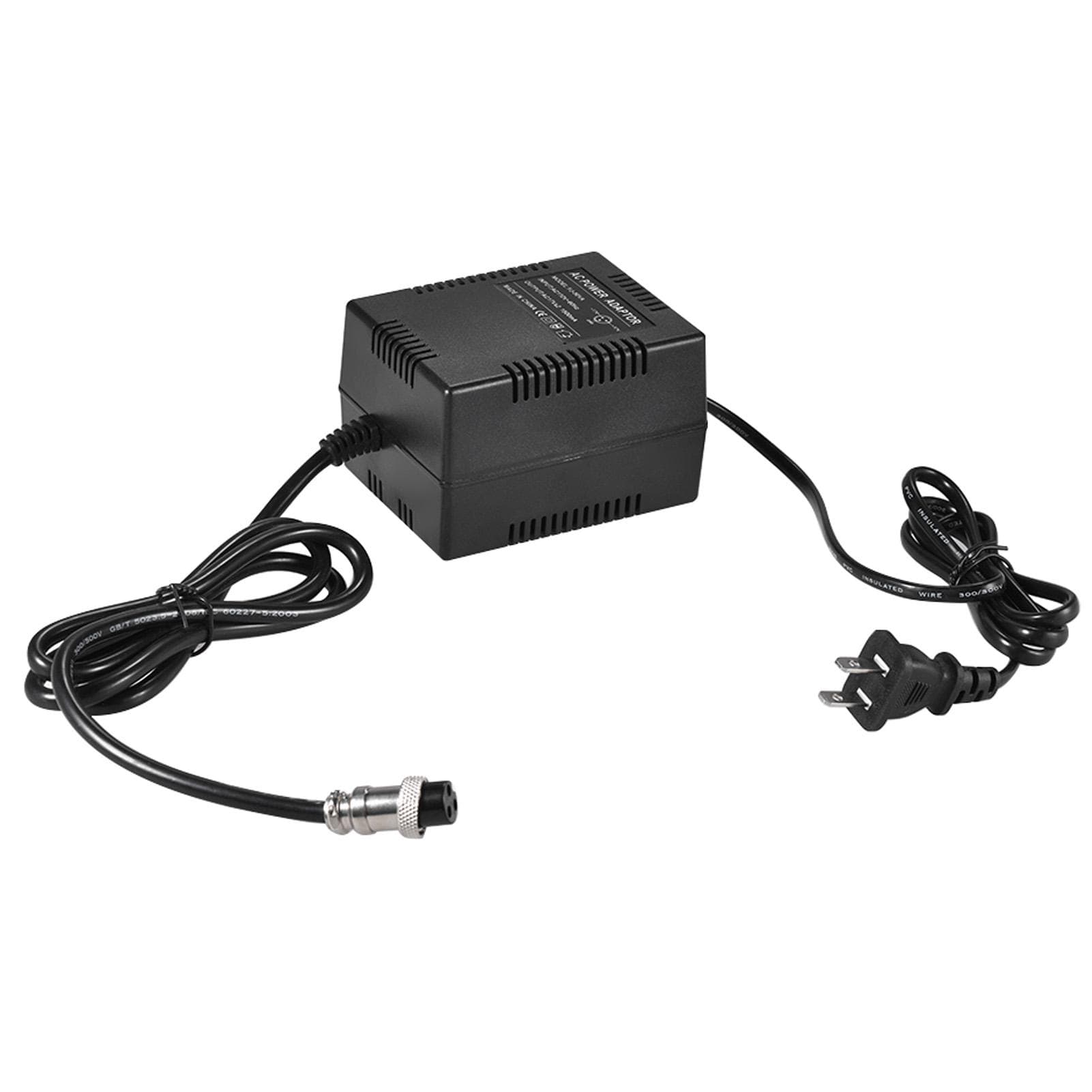 High-power Mixing Console Mixer Power Supply AC Adapter 17V 1500mA 50W 3-Pin Connector 110V Input US Plug black