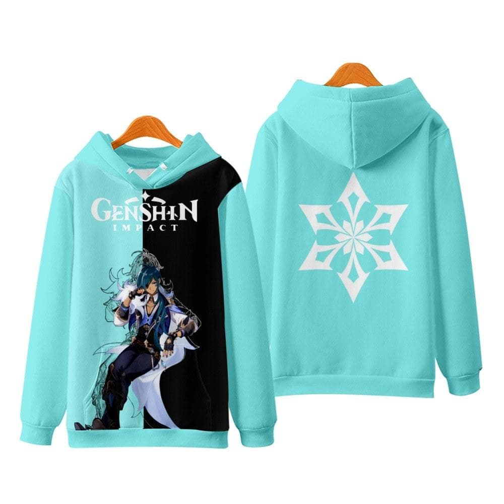 Hot Genshin Impact Hoodies Anime Game 3D Print Streetwear Men Women Oversized Sweatshirts Hoodie Harajuku Kids Pullover Clothing S