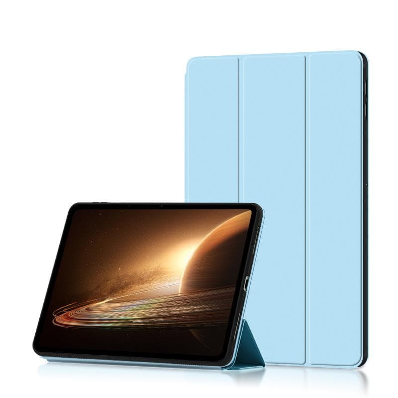 Case For OnePlus Pad 11.61 inch Magnetic PU Leather Stand Cover For OPPO Pad 2 11.61'' 2023 Tri-Folding Tablet Protective Cover OnePlus Pad 2023 light blue