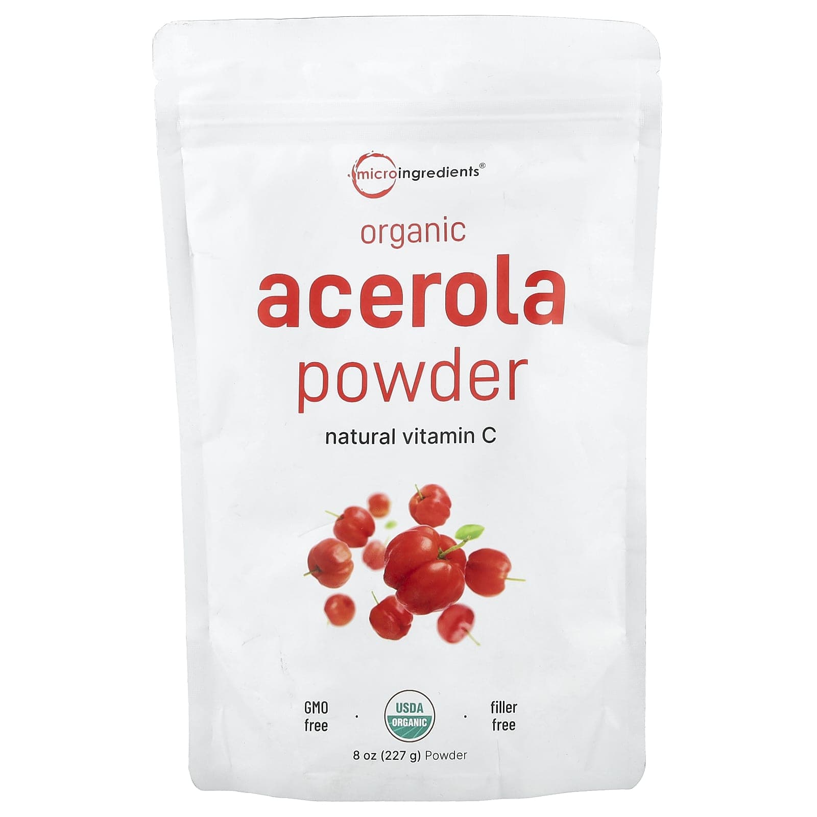 Micro Ingredients, Organic Acerola Powder, 8 oz (227 g)