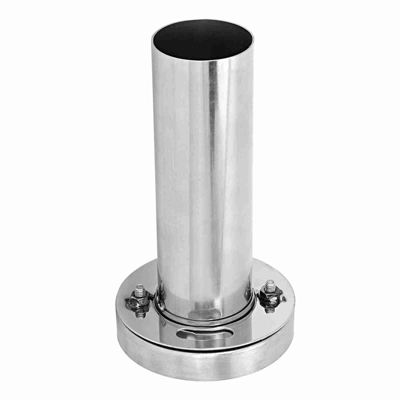 Car Adjustable Removable Round Head Exhaust Muffler Silencer Car Modification (4in)