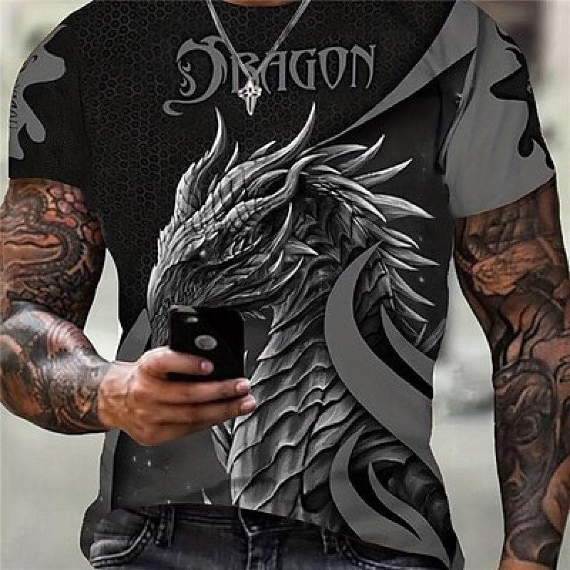 Men's T shirt Tee Tee Graphic Guitar Musical Instrument Crew Neck Clothing Apparel 3D Print Outdoor Casual Short Sleeve Print Vintage Fashion Designer 5XL