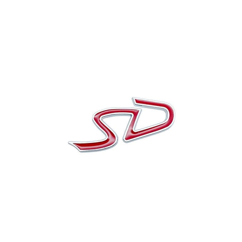 1Pcs 3D Metal S Logo Front Grille Emblem SD Badge Car Rear Tail Bumper Trunk Sticker For Cooper S Logo F55 F56 F60 R55 R56 R60 green
