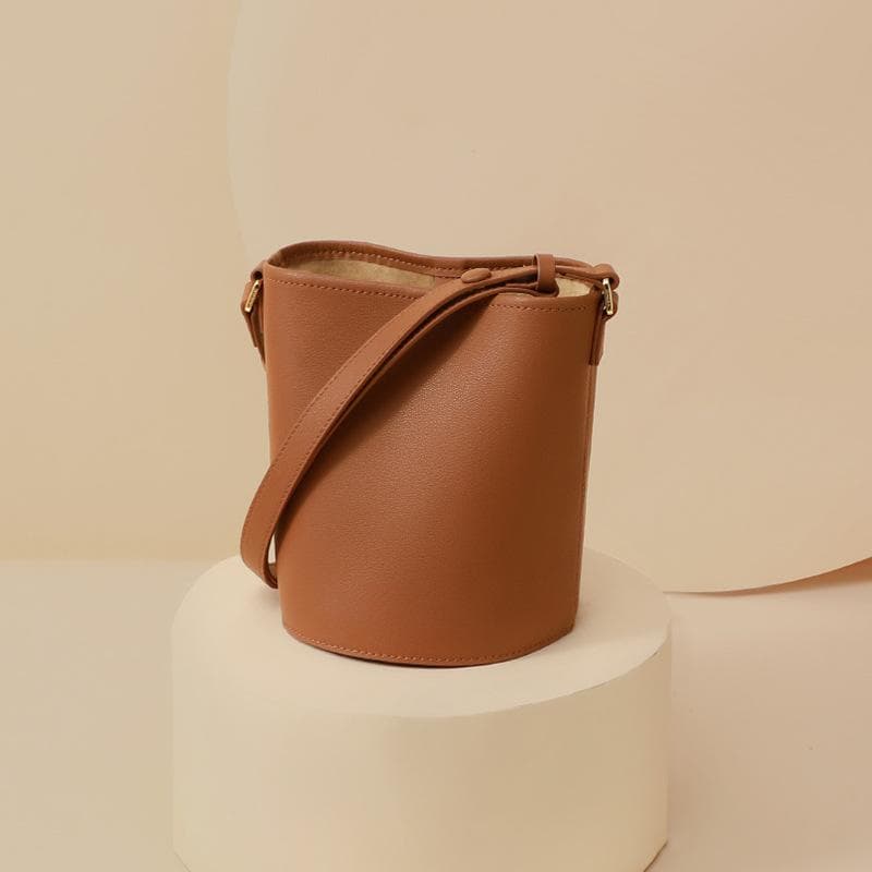 Bucket Bag Crossbody Women's Spring/Summer Leather Premium Mini Shoulder Underarm Bag