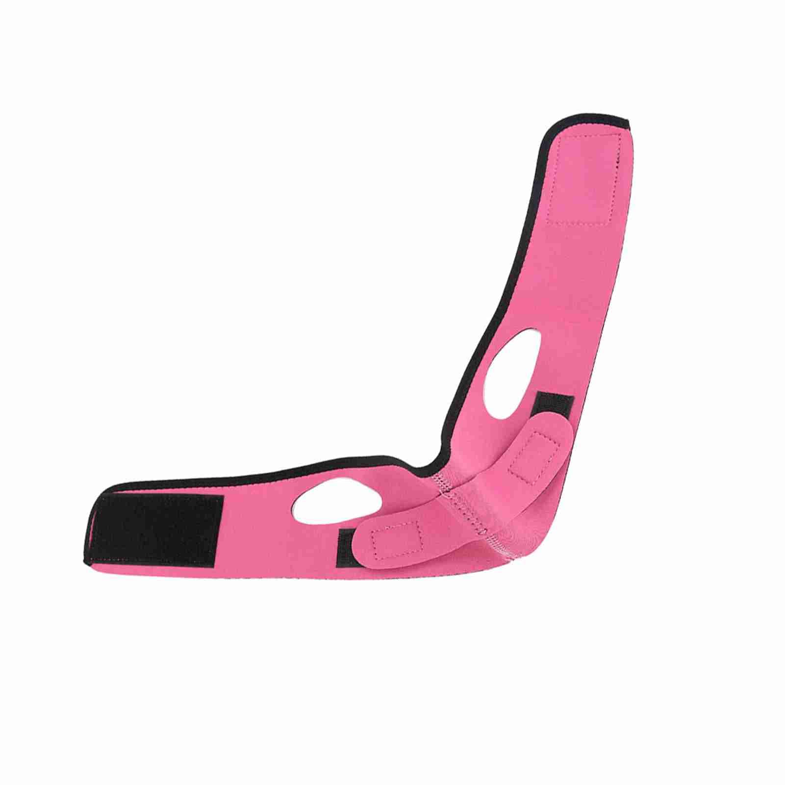 Facial Slimming Mask Slimming Bandages Facial Double Chin Care Weight Loss Face Belts Rose Red