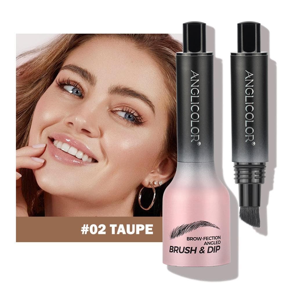Eyebrow Dye with Eyebrow Brush Press Fine Brush Head Eyebrow Cream Waterproof and Non-smudging Wild Eyebrows taupe