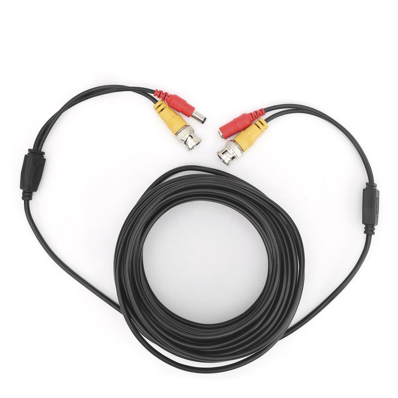 BNC+DC Video Power Cable Security Camera CCTV Wire Cord W Connector Surveillance System(20m 65.6ft ) 15m/49.2ft