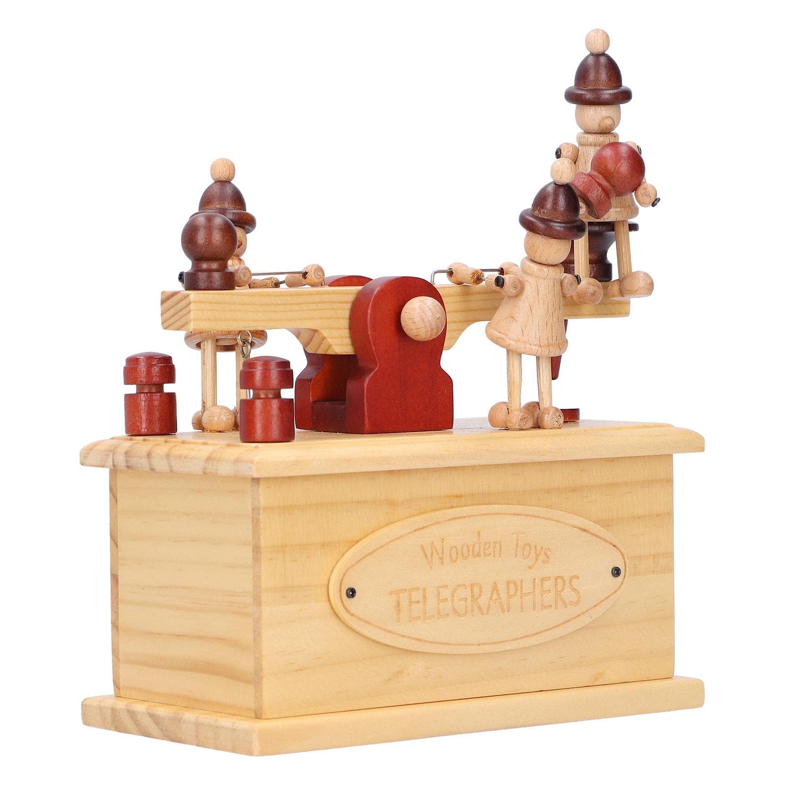 Music Box Telegrapher Shape Musical Box Art Craft Ornament for Birthday Valentine s Day