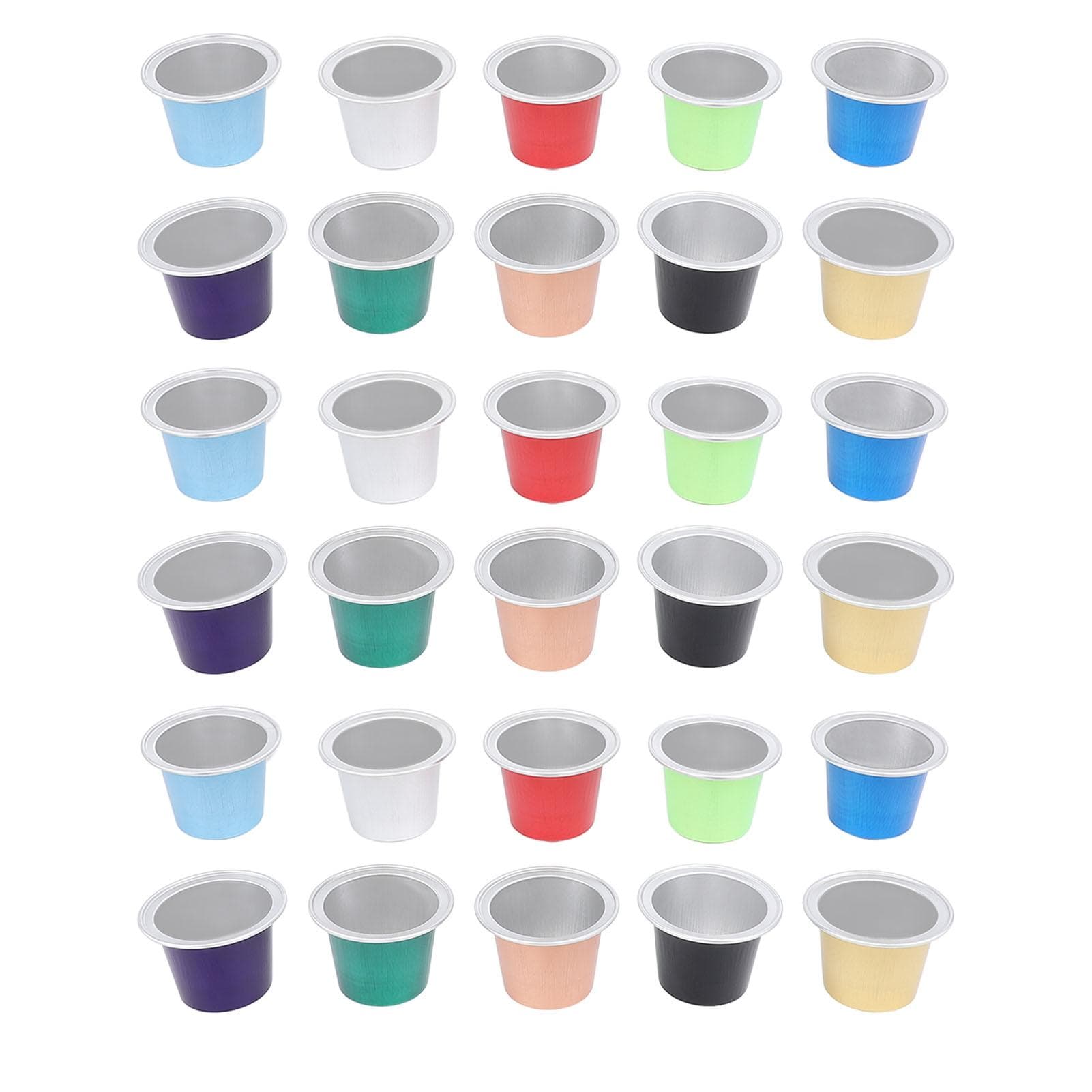 30pcs Disposable Coffee Capsule Shells Single Use Coffee Pods Cups Airtight for Home Use L(for 6.5-9kg)