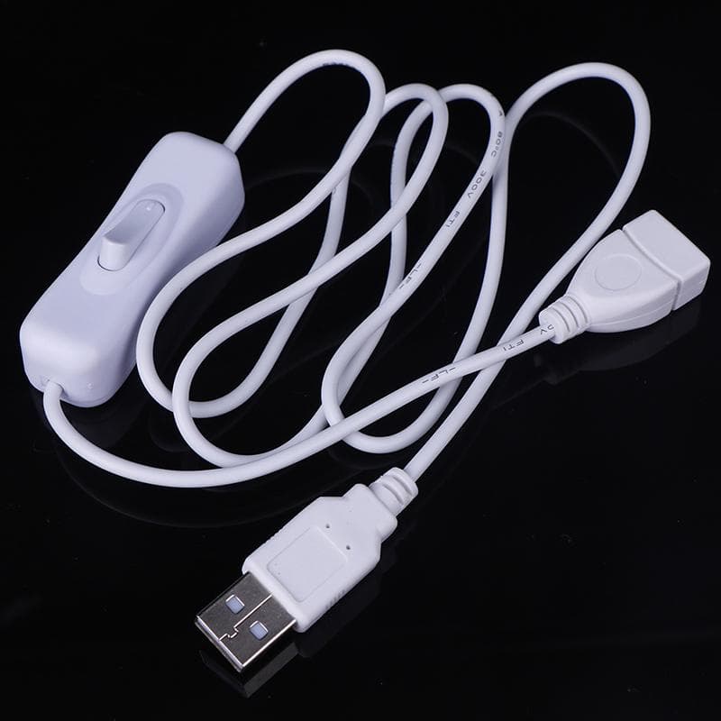 1Pc Practical 1M Usb Cable With Switch On / Off Cable Extension Switch For Usb Lamp Usb Fan