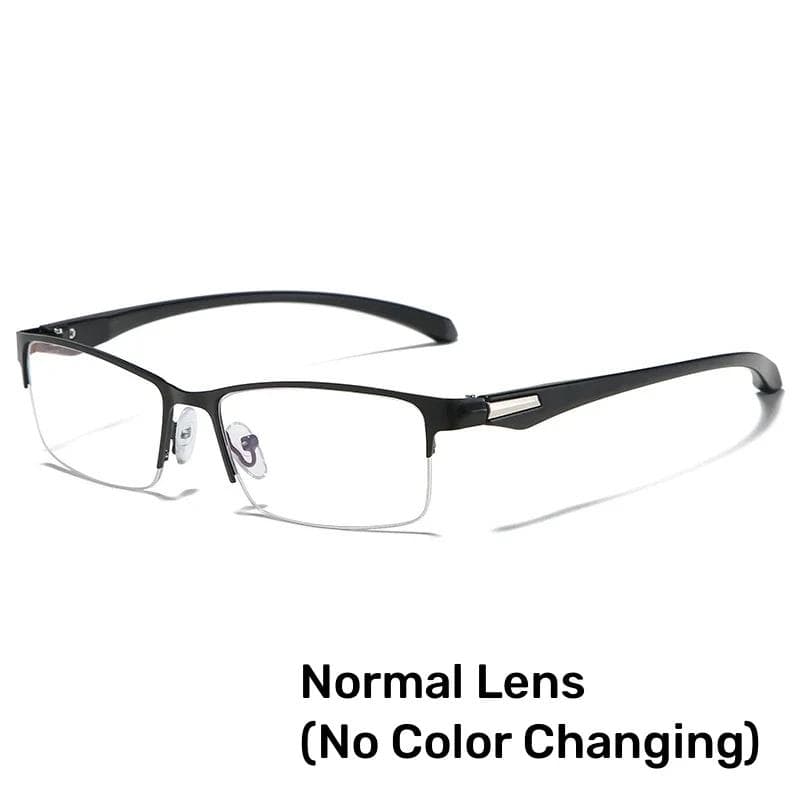 Men Photochromic Reading Glasses Anti Blue Light Far Sighted Eyewear Business Outdoor Sunglasses Goggle Diopter +4 0 Trendy 1