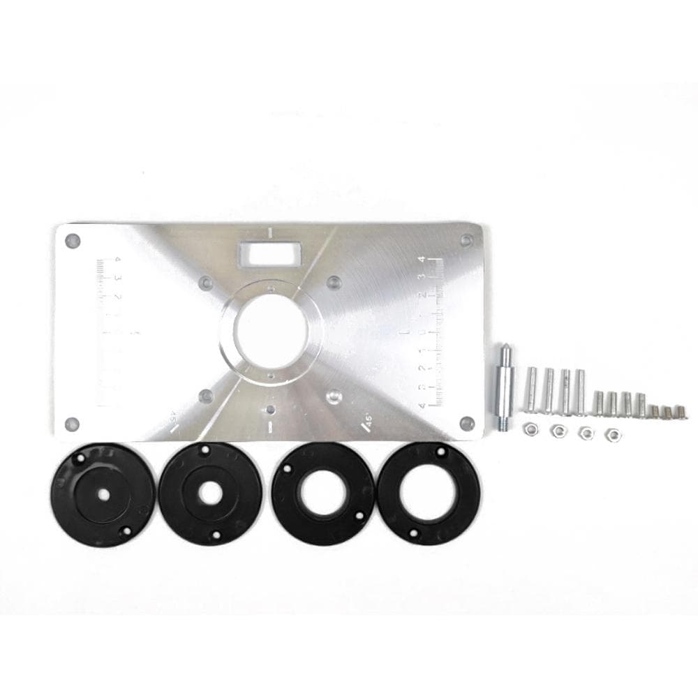 Multifunctional Router Table Insert Plate Woodworking Benches Aluminium Wood Router Trimmer Models