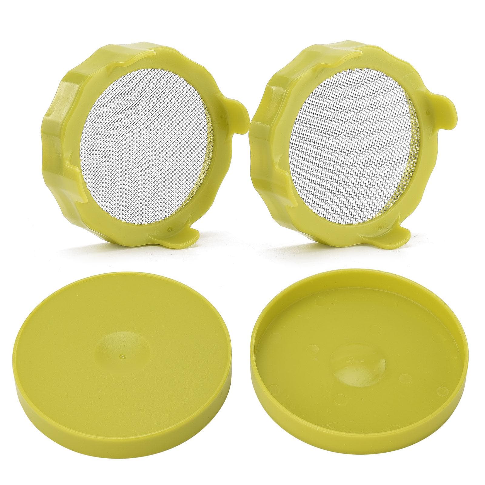 ABS Sprout Lid with Stainless Steel Screen for Wide Mouth Mason Jars