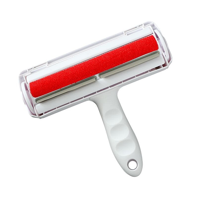 Pet Hair Removel Roller Remover Cleaning Brush Fur Removing Dog Cat Animals Hair Brush Car Clothing Couch Sofa Carpets Combs red