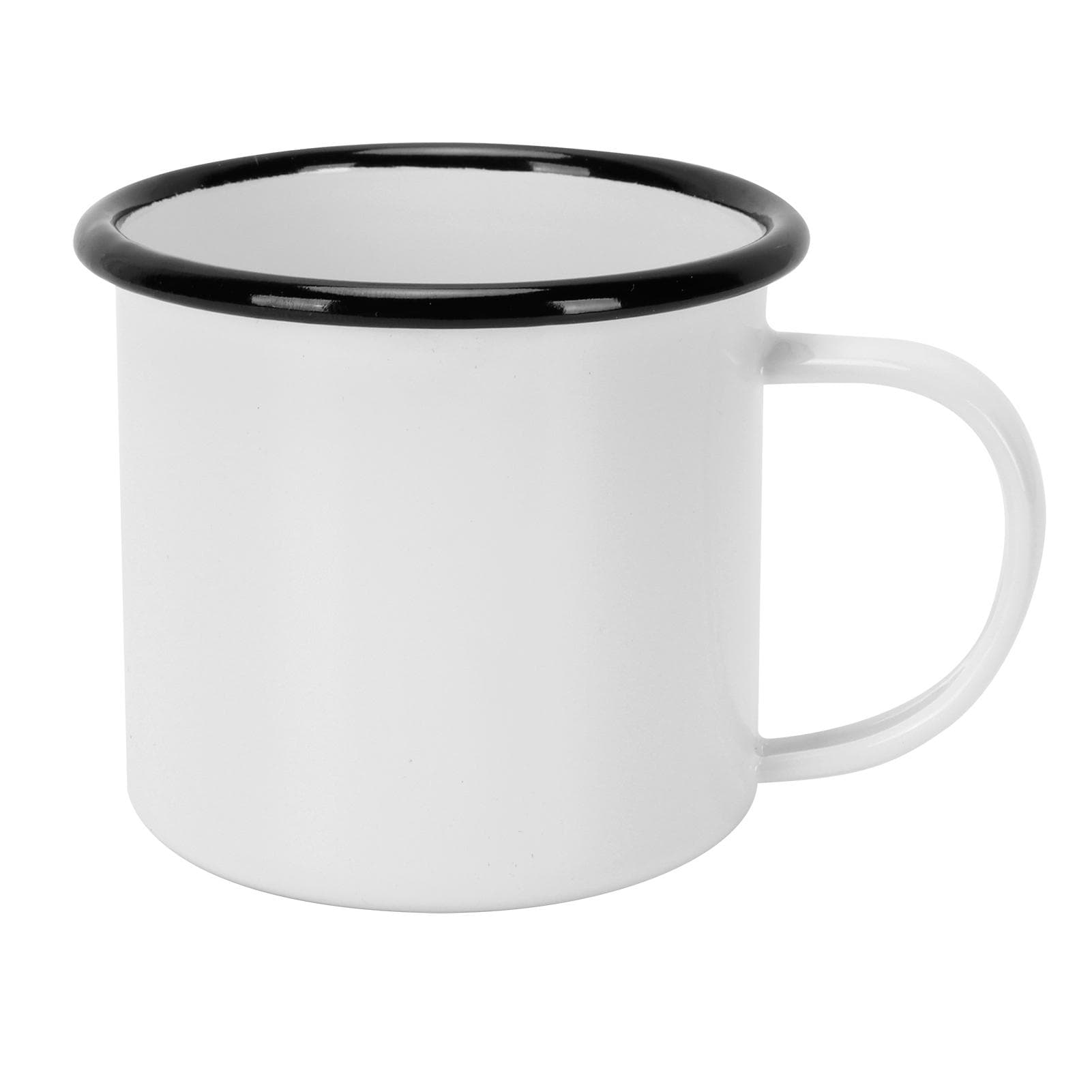 8cm 350ml Enamel Cup Environmentally Friendly Thickened Water Cup for Coffee Wine Water white