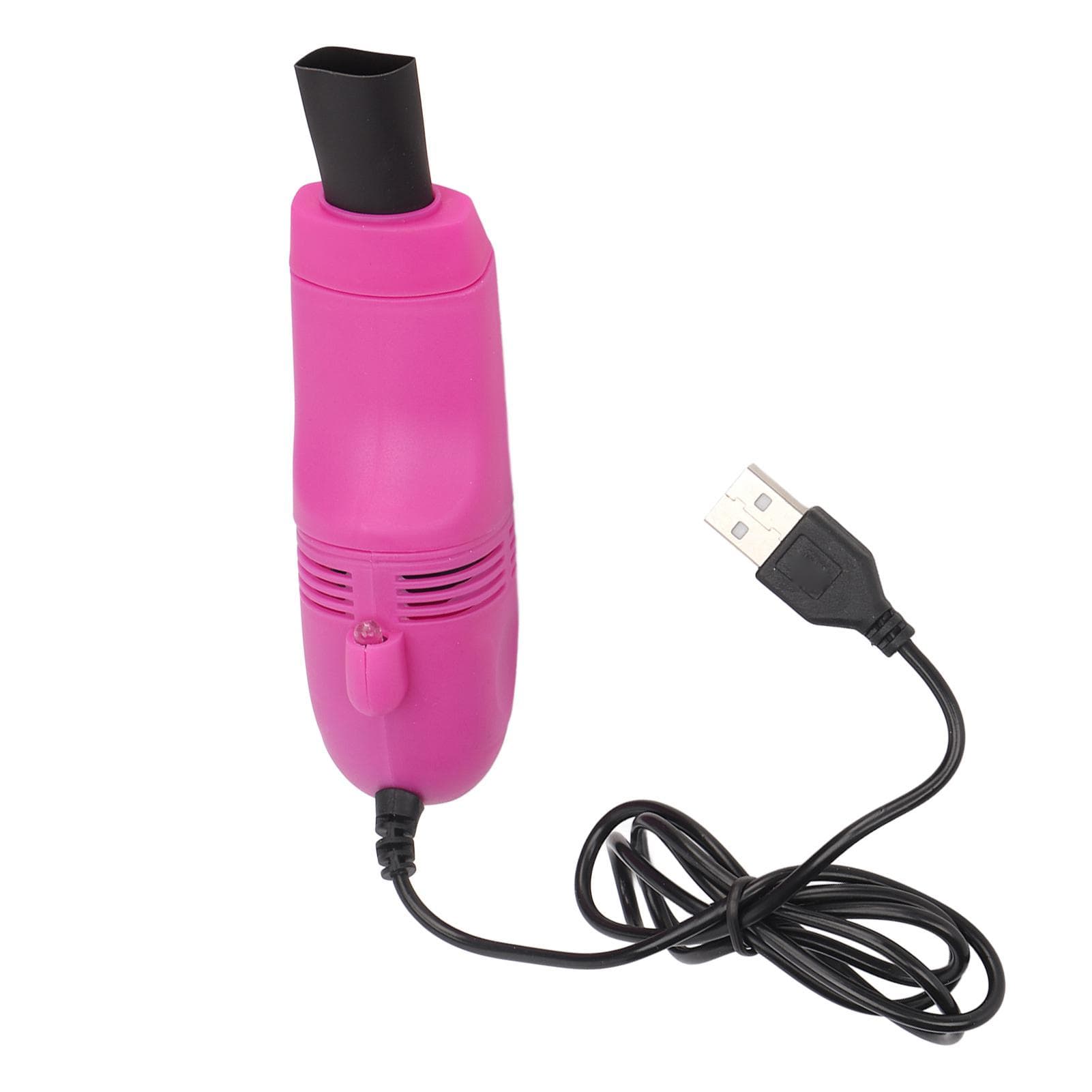 Mini Keyboard Cleaner Handheld Large Suction Mini USB Vacuum Cleaner for Nail Art Computer Rose Red rose red