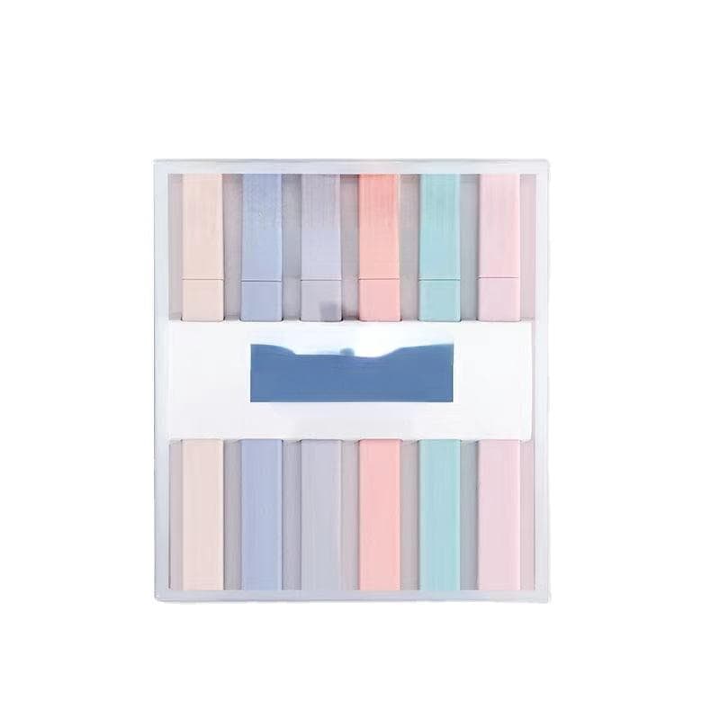 6 pcs/set Brief Style Pale Color Highlighter Fluorescent Pen Art Markers Gift Stationery Highlighter Set Pastel Highlighters
