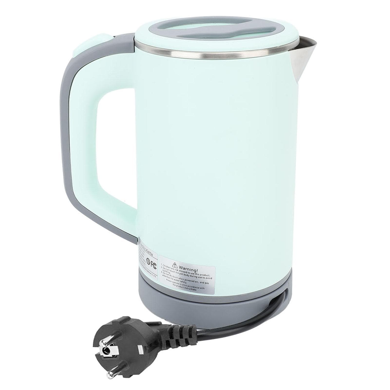 Electric Kettle 0.8L 600W Fast Boiling Anti Dry Burning Stainless Steel Water Boiler for Home Use L