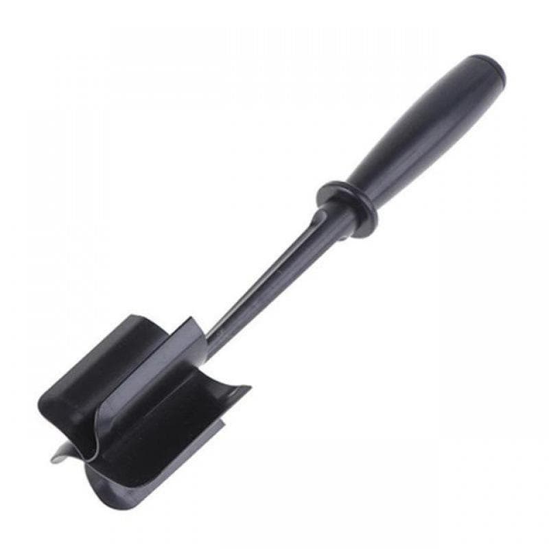 1PC Heat Resistant Plastic Meat Chopper - Manual Hamburger Meat Shredder, Beef Grinder for Crafting Burgers, Turkey & More black