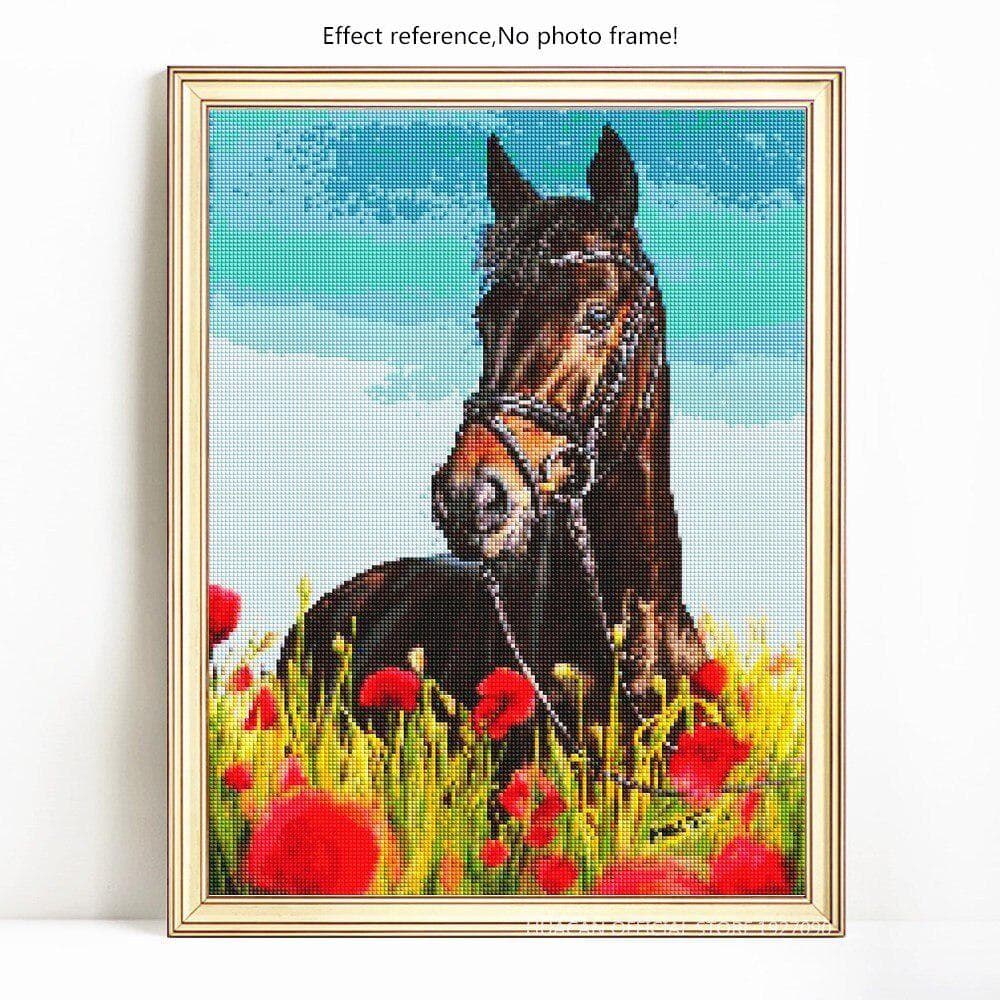 5D Diamond Painting Animal Horse Full Round Embroidery Sale Picture Rhinestone Diamond 20X30