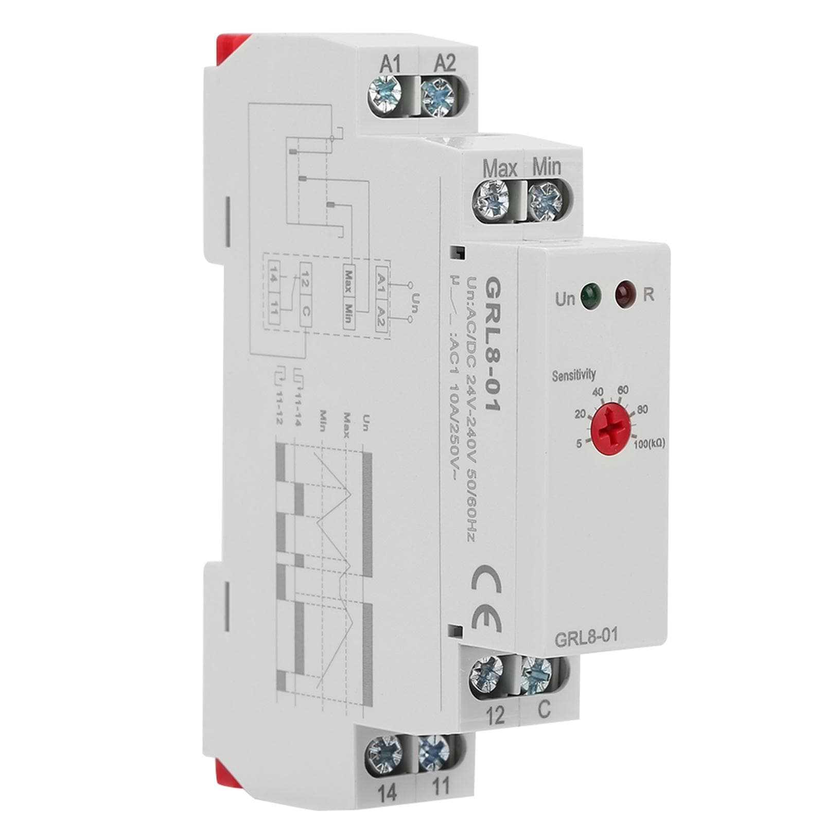 GRL801 Liquid Level Control Relay Water Level Controller 10A ACDC 24V240V