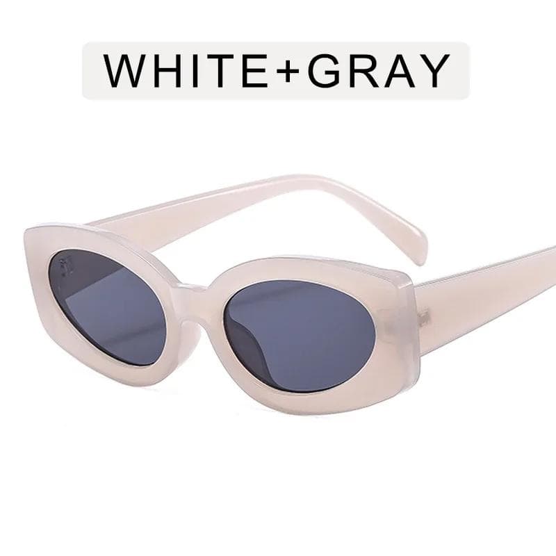 New Fashion Sunglasses Women Candy Color Oval Shape UV400 Protection Anti Glare Female Sun Glasses