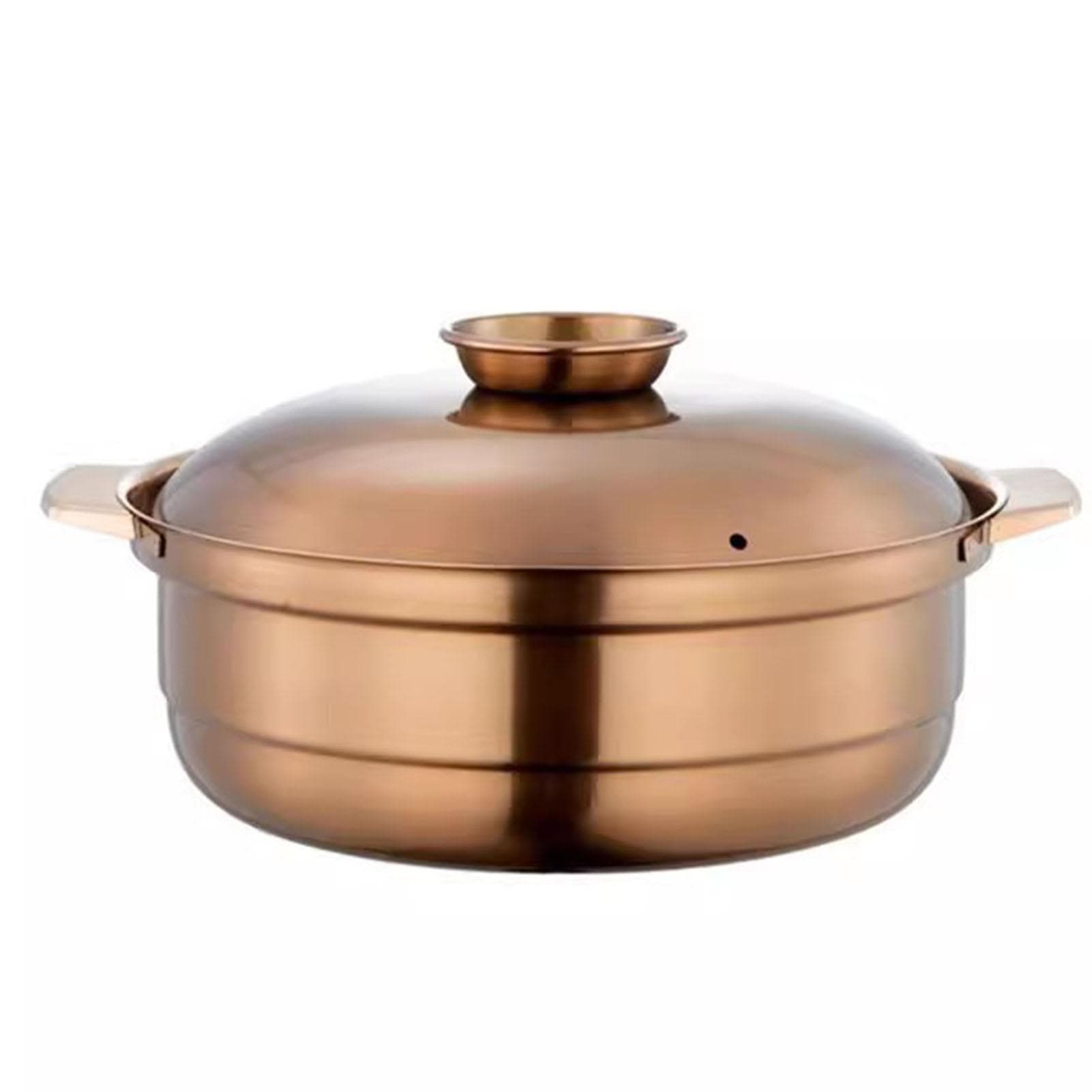 Soup Pot Stainless Steel Large Capacity Commercial Family Hot Pot Universal for Induction Cooker 28cm/11.02in