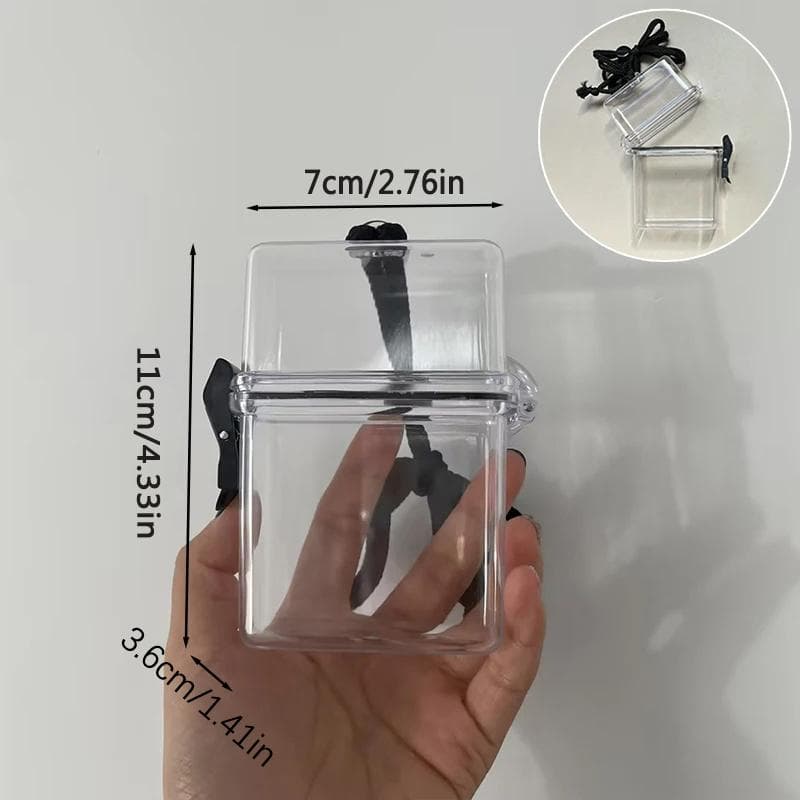 Ins Idol Photocards Storage Box Kpop Idol Photo Card Holder Boxes Kawaii Album Case Container Portable Sleeve Storage Box white