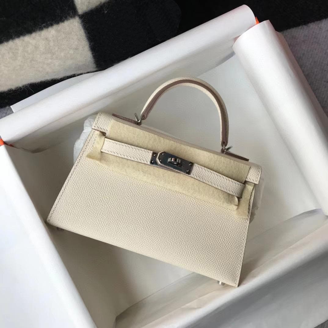 New Genuine Leather Second-generation Bag Mini Bag Palm Print Cowhide Single Shoulder Women's Crossbody Bag Classic Fashionable And Versatile 21cm+box with silk scarf silver/white