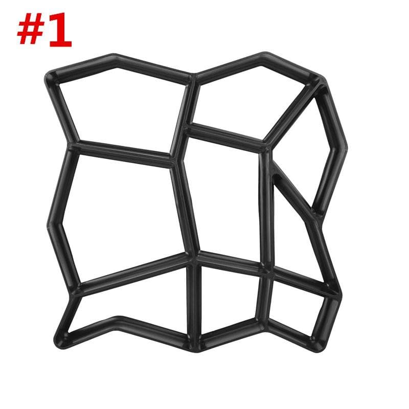 DIY Driveway Paving Mould Pavement Stone Concrete Stepping Pathmate Mould Paver For Home Garden Decor Lawn Path Paver Walk Home Type 1