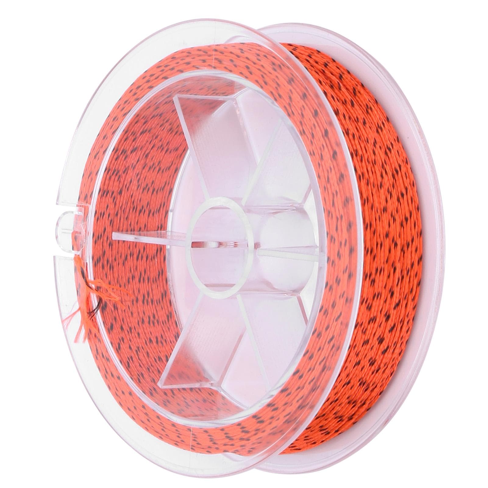 30LB 50m Fly Fishing Polyester Unwaxed Prep Line Cup Filler Huge Fight Line Fishing PartsOrange