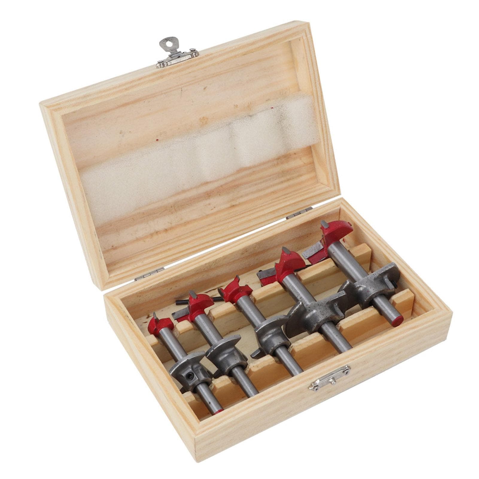 5pcs Forstner Drill Bit Set Woodworking Hole Saw Wood Cutter 1520253035mm