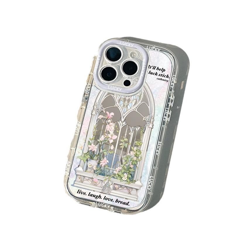 Fresh Flowers and Plants for IPhone 15 Promax Phone Case Apple 14 Cream Shell 12 Niche Creative 11 Mirror vivo X60