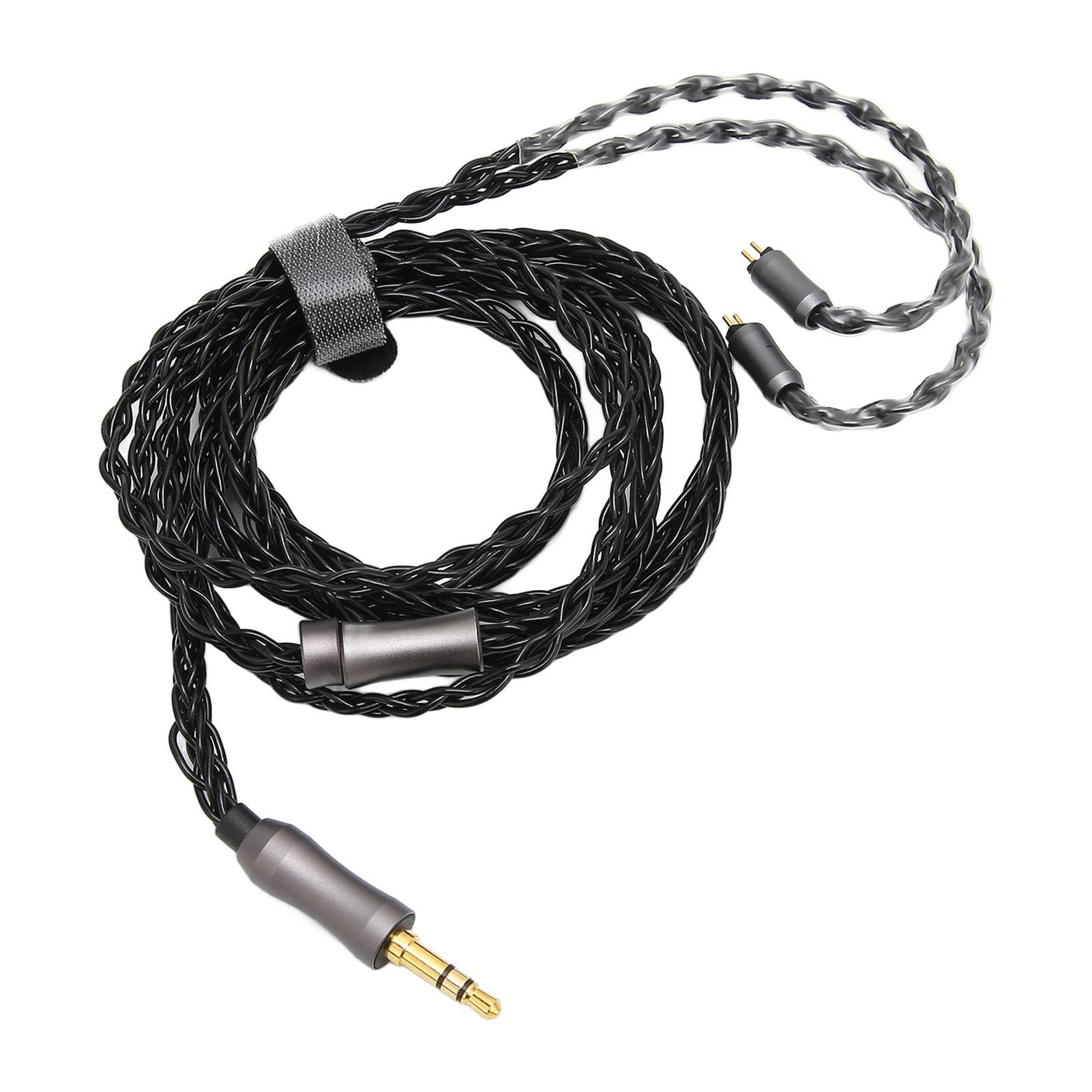 3.5mm Headphone Cable 8 Core Silver Plated 3.9ft 2Pin Headphone Cable for MP3 MP4 Headphones