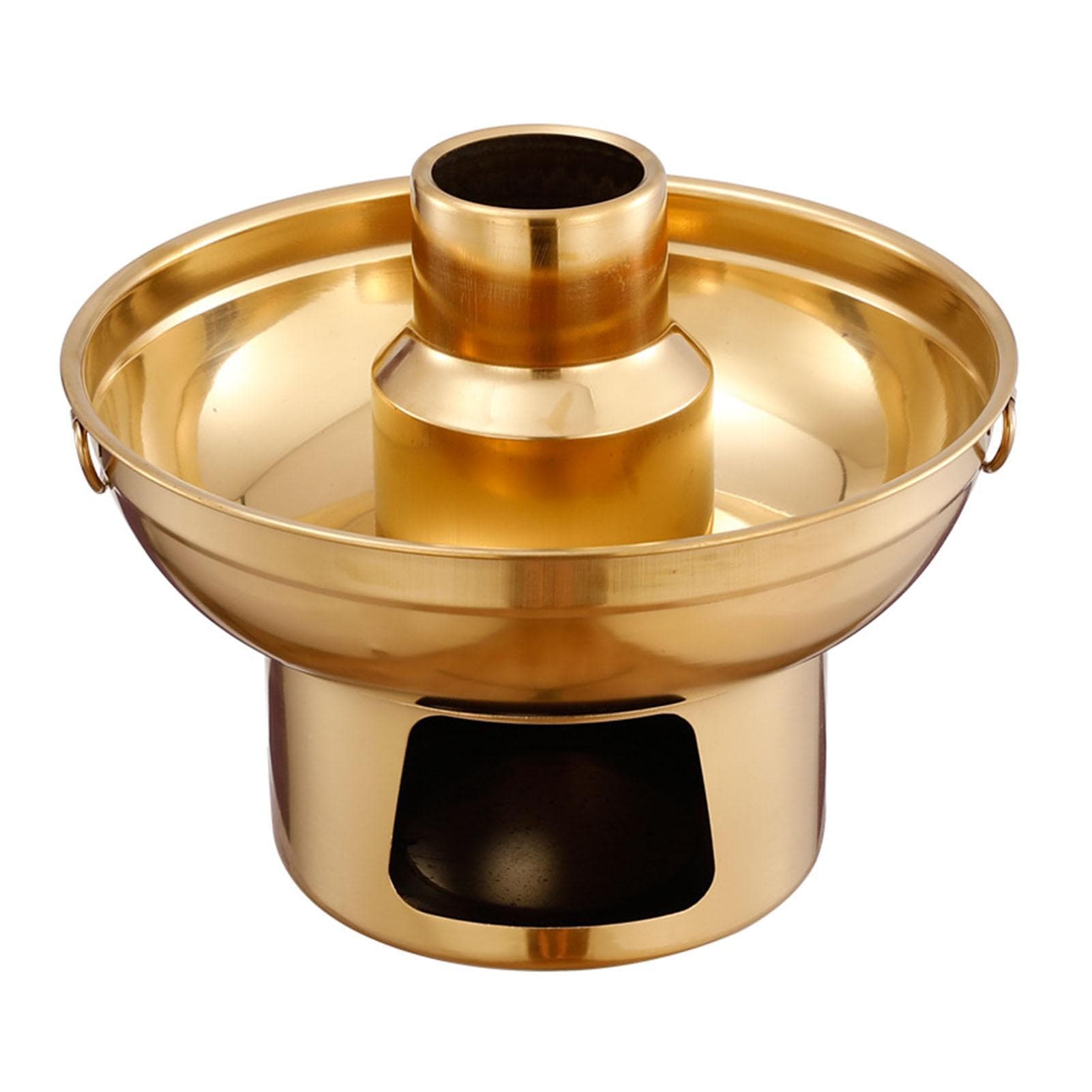 Stainless Steel Dry Ice Hot Pot Light Luxury Exquisite Milk Tea Hot Pot for Ice Cream Fruit Dessert
