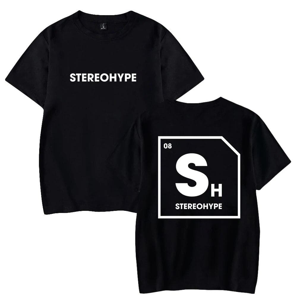 James Hype Stereohype T-shirt Crewneck Short Sleeve Tee Unisex Women's Tshirt Hip Hop Clothes Unisex M