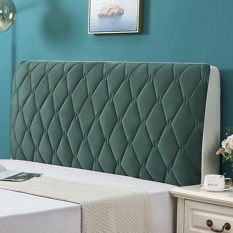 Plaid headboard covers soft bag backrest all-inclusive dust protector comfy twin bedspreads queen king solid color bed cover W120 x H65cm