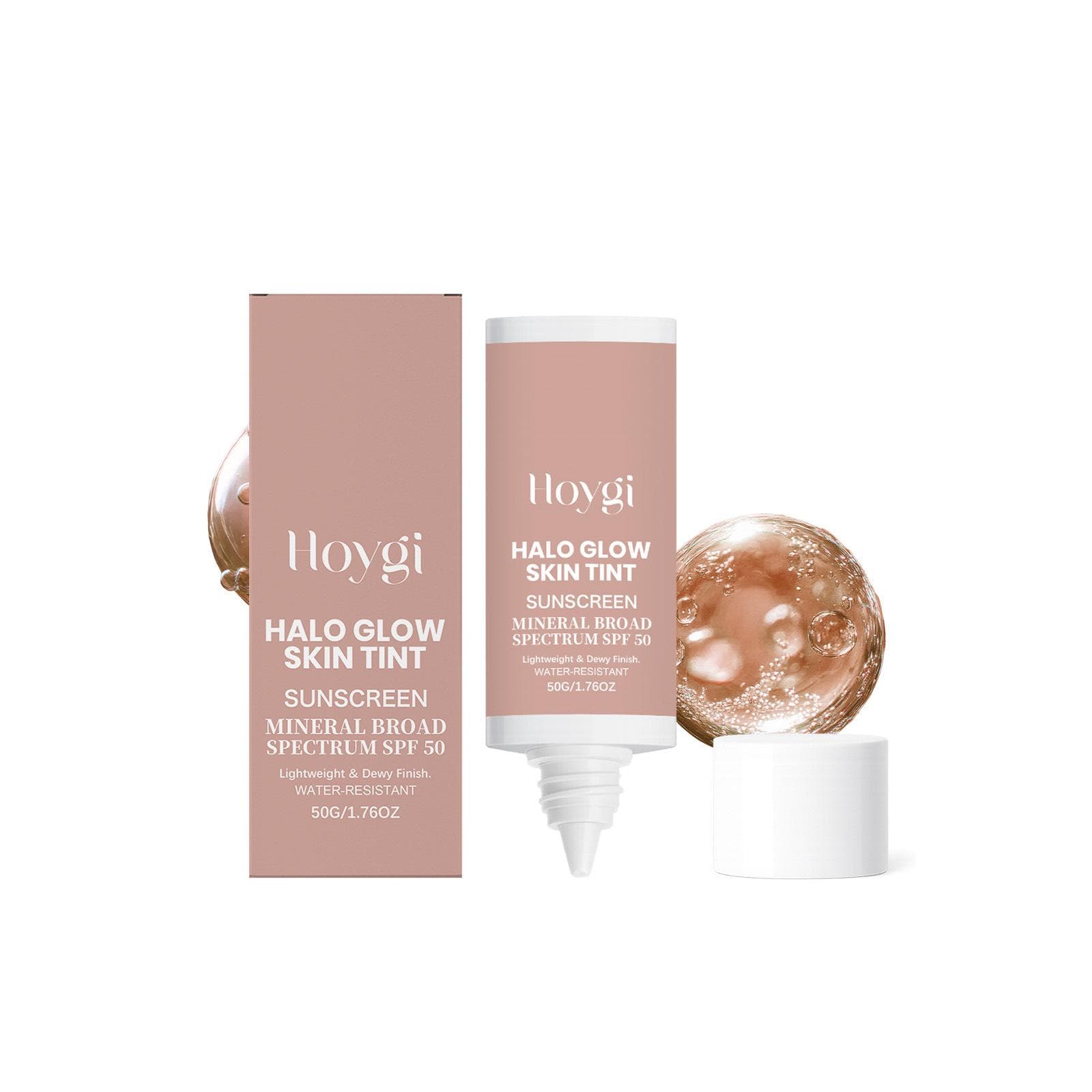 HOYGI Light-Tinted Moisturizing Non-Sticky Protective Cream for Summer