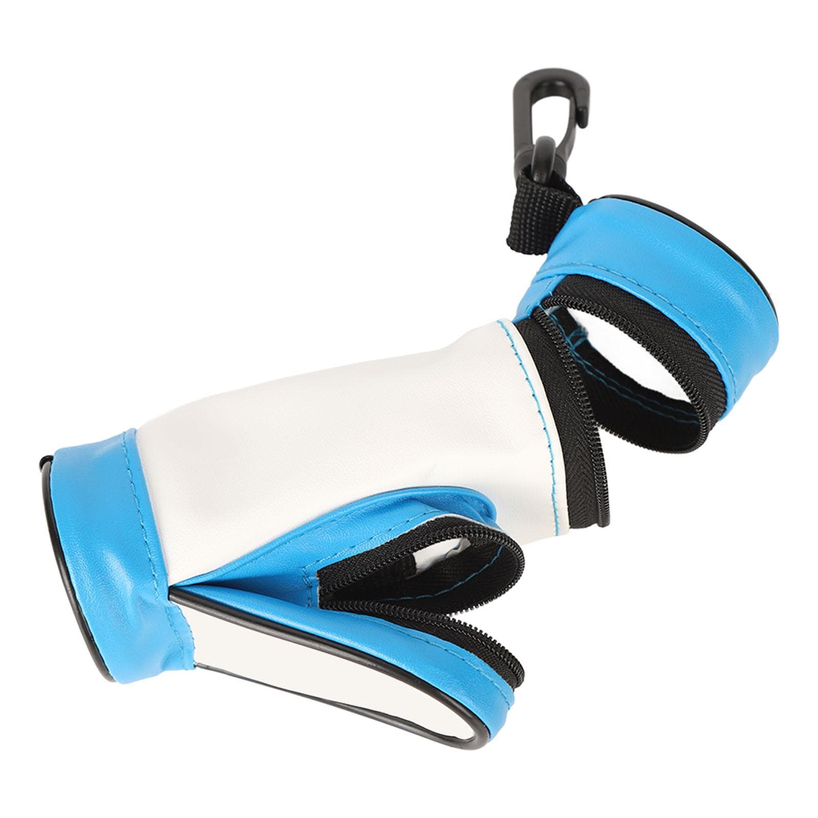 Golf Ball Holder Bag PU Leather Large Capacity Portable Mini Pocket Golf Ball Pouch Bag for Golf