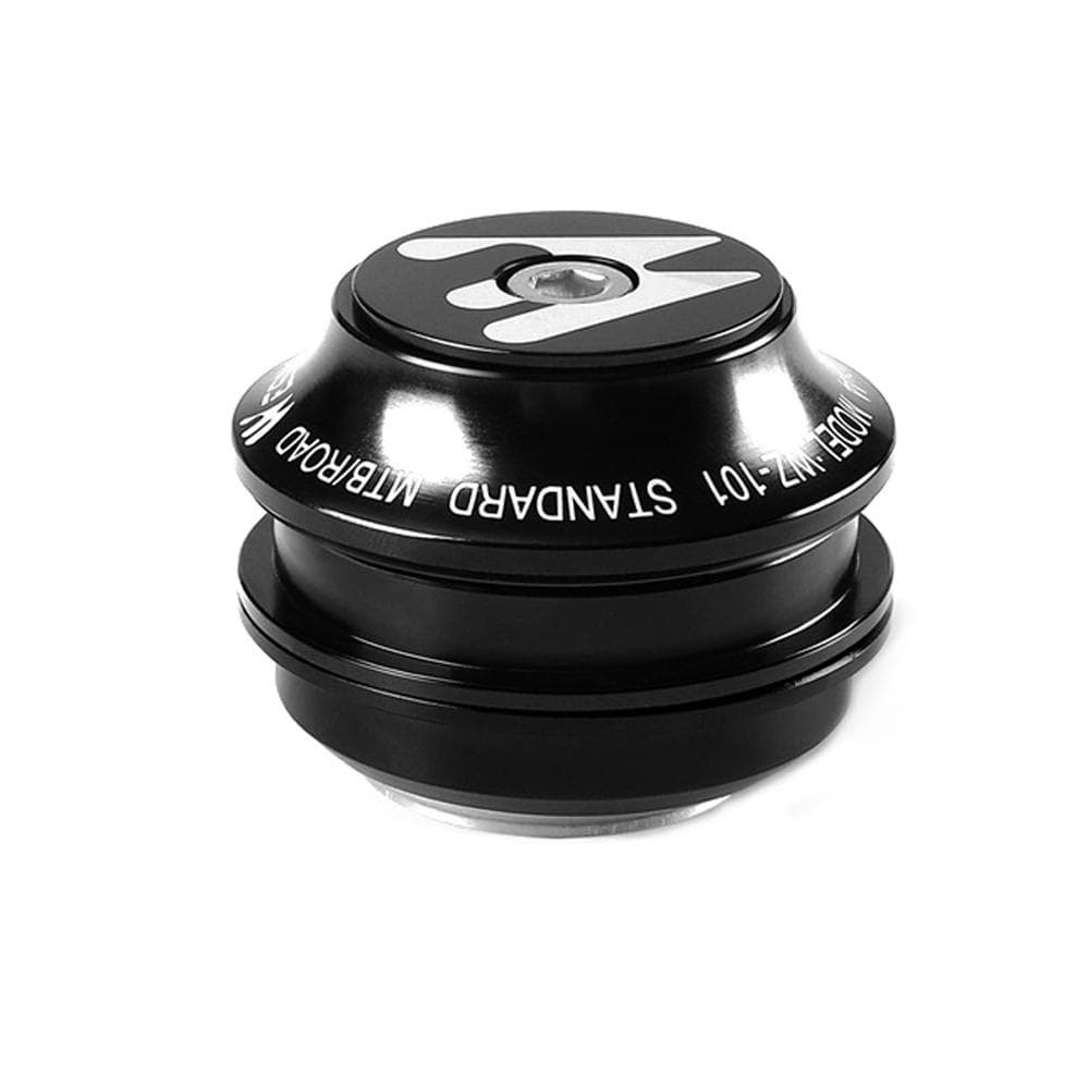 Bicycle 44mm Headset Double Bearings Structure Aluminum Alloy Cycling Accessory Bike Headset black