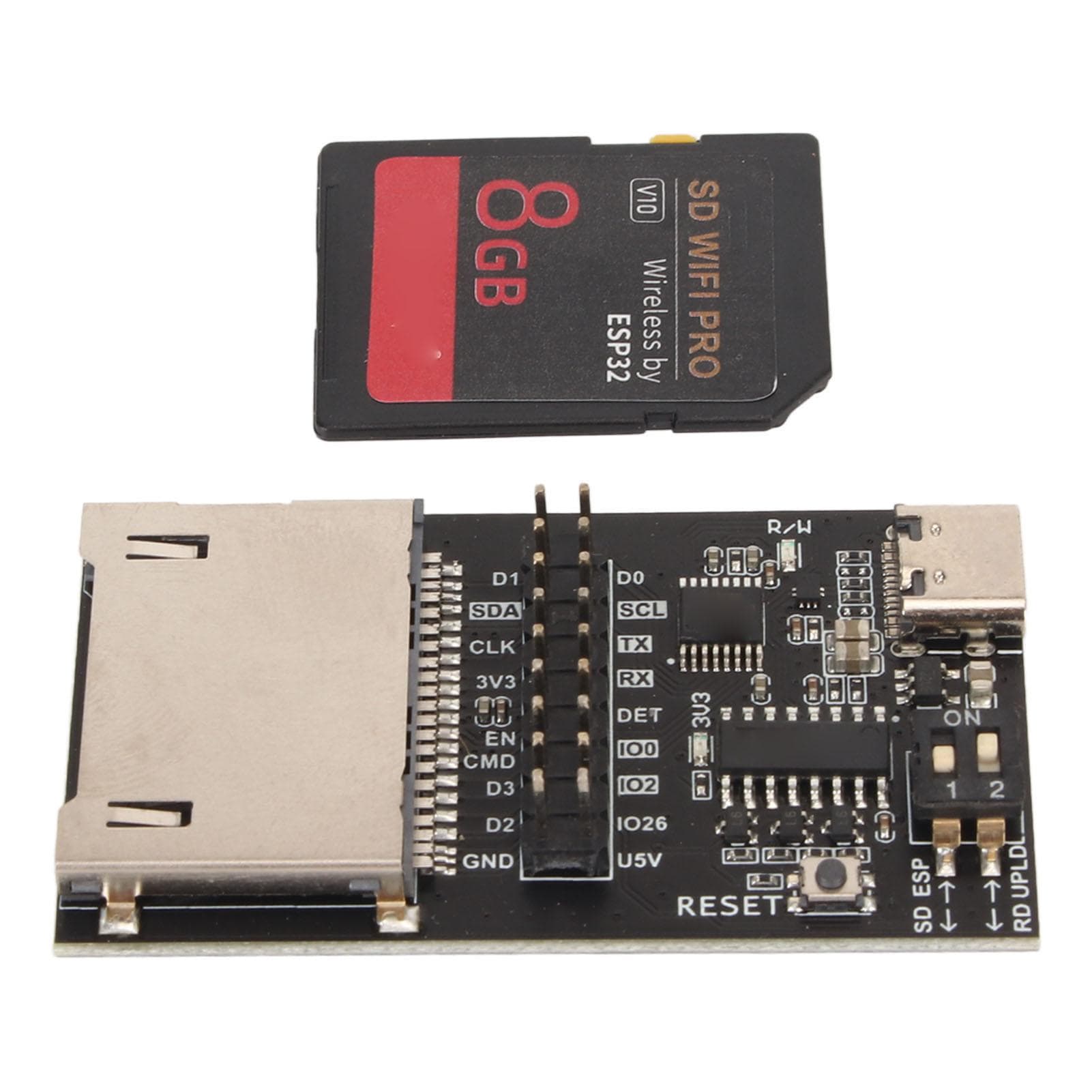 Storage Card WiFi PRO Wireless Cloud Transmission Module with 8GB Storage Card Uploader Card Reader