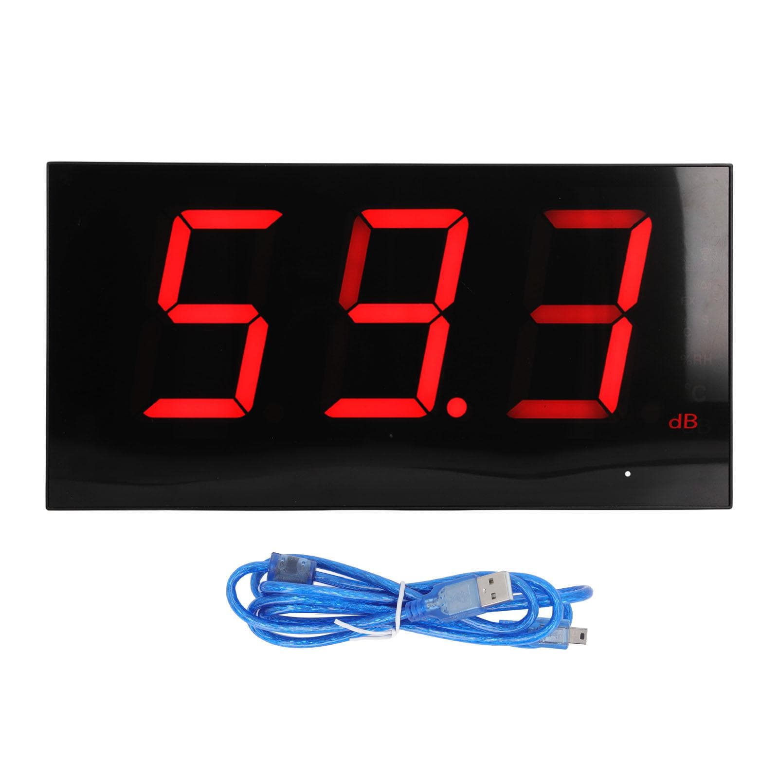 Wall Mounted Decibel Meter High Accuracy Wide Measuring Range USB Wall Hanging Sound Level Meter