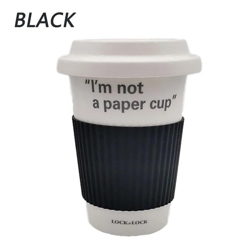 Silicone Cup Sleeve Heat Insulation Coffee Cup Cover Ceramic Cup Cover Non-slip Bottle Sleeves Colored Mug Sleeve black