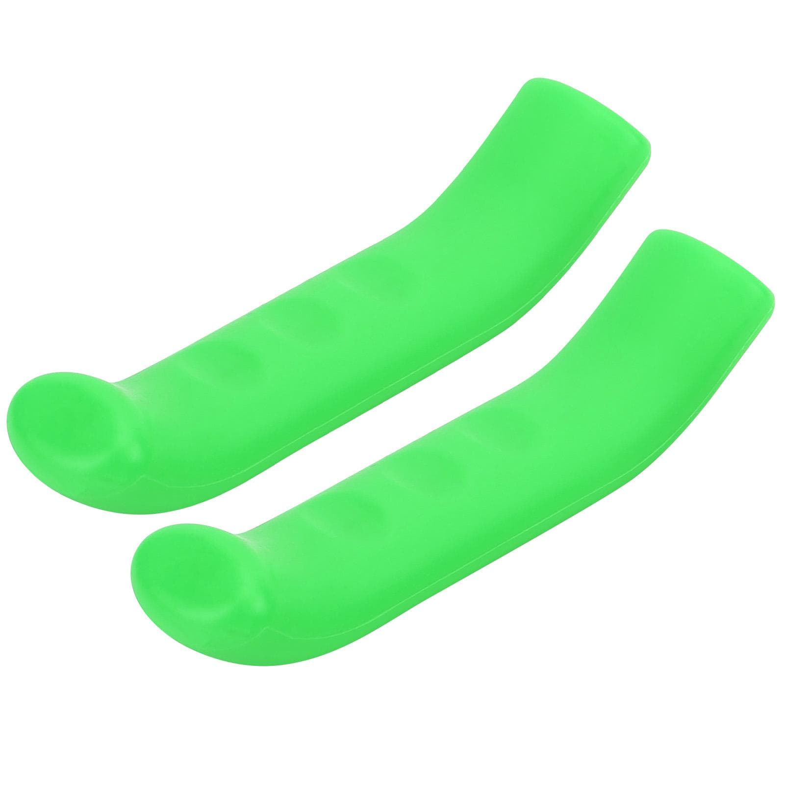 AntiSlip Bicycle Brake Handle Silicone Cover Mountain Road Bike Brake Lever Protector(Vert ) green
