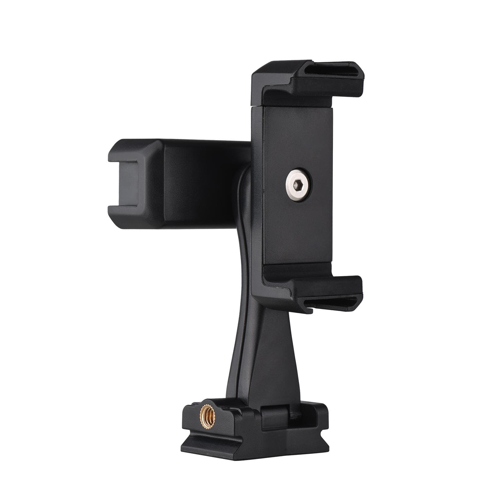 Andoer AD-04 Universal Phone Tripod Mount with Dual Phone Holders Vertical Horizontal Phone Clamp 4 black