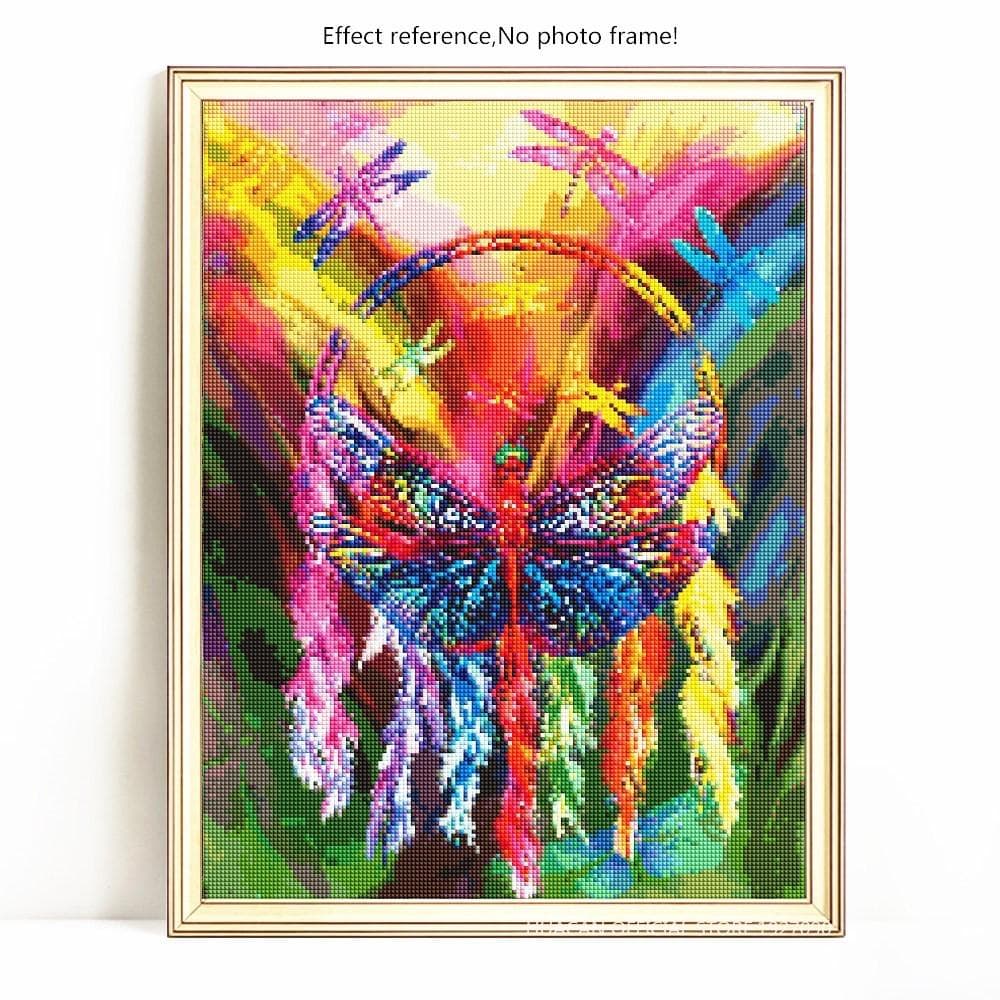 Diamond Painting Animal Dragonfly Full Round Rhinestone Picture Embroidery Sale Diamond 20X30
